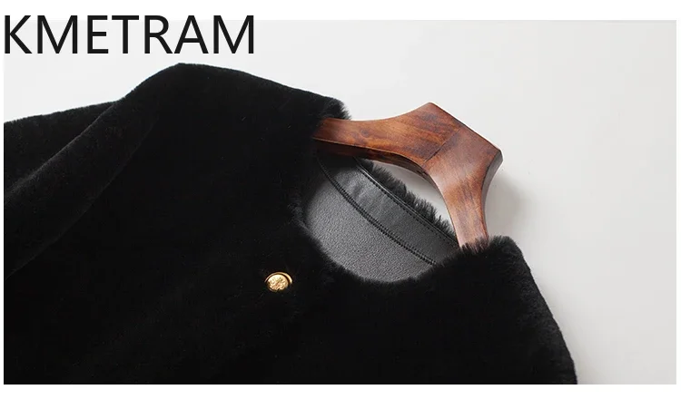 Real Merino Wool Fur Coat Women Short Black Natural Sheepskin Fur Jacket New in Outerwears Winter Clothes Woman 2024 дубленка