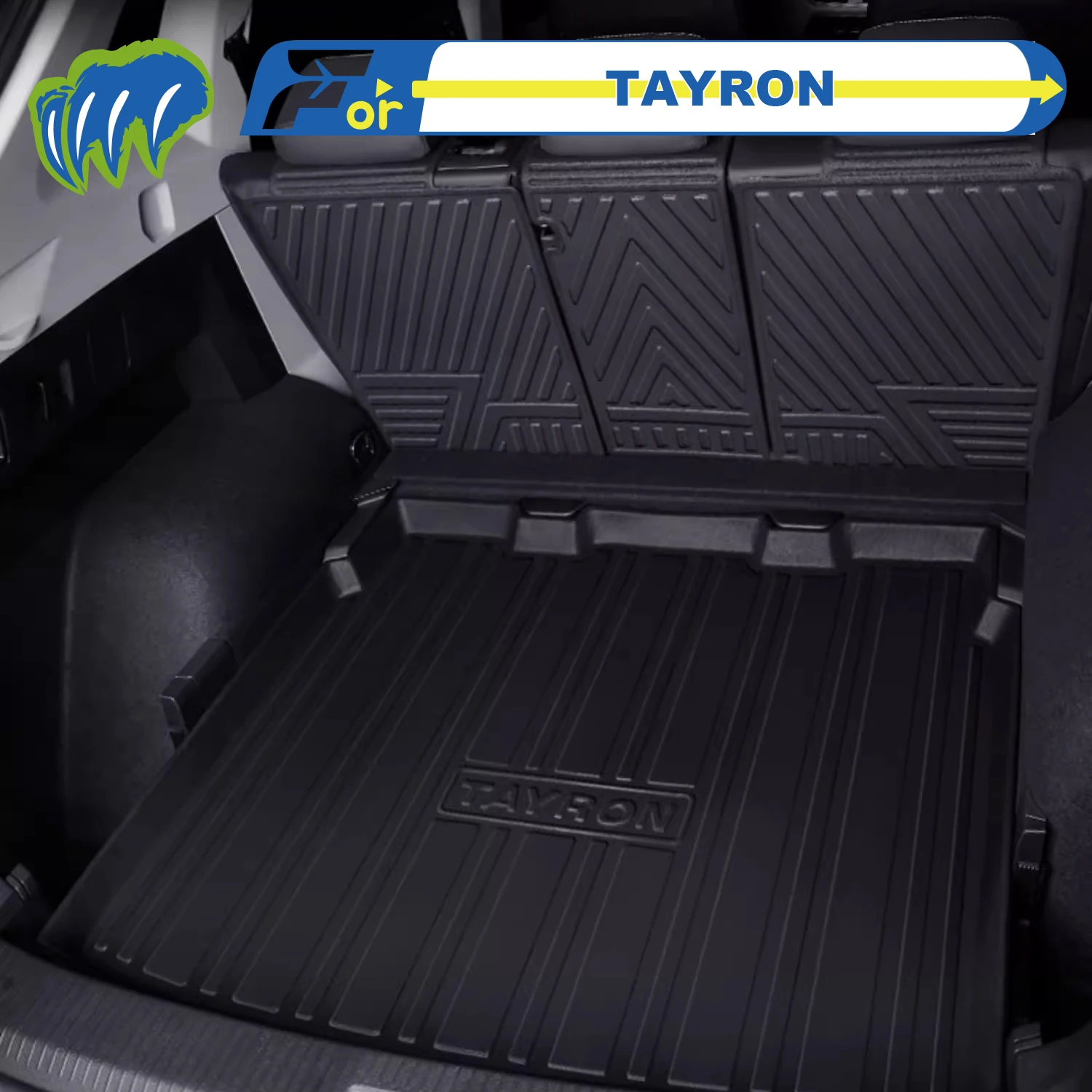 

Для TAYRON ‌ X 2020-2025 Коврик в багажник автомобиля из ТПЭ на заказ Коврик в багажник 3D-образный лазерный измерительный коврик в багажник Защитный коврик для заднего багажника