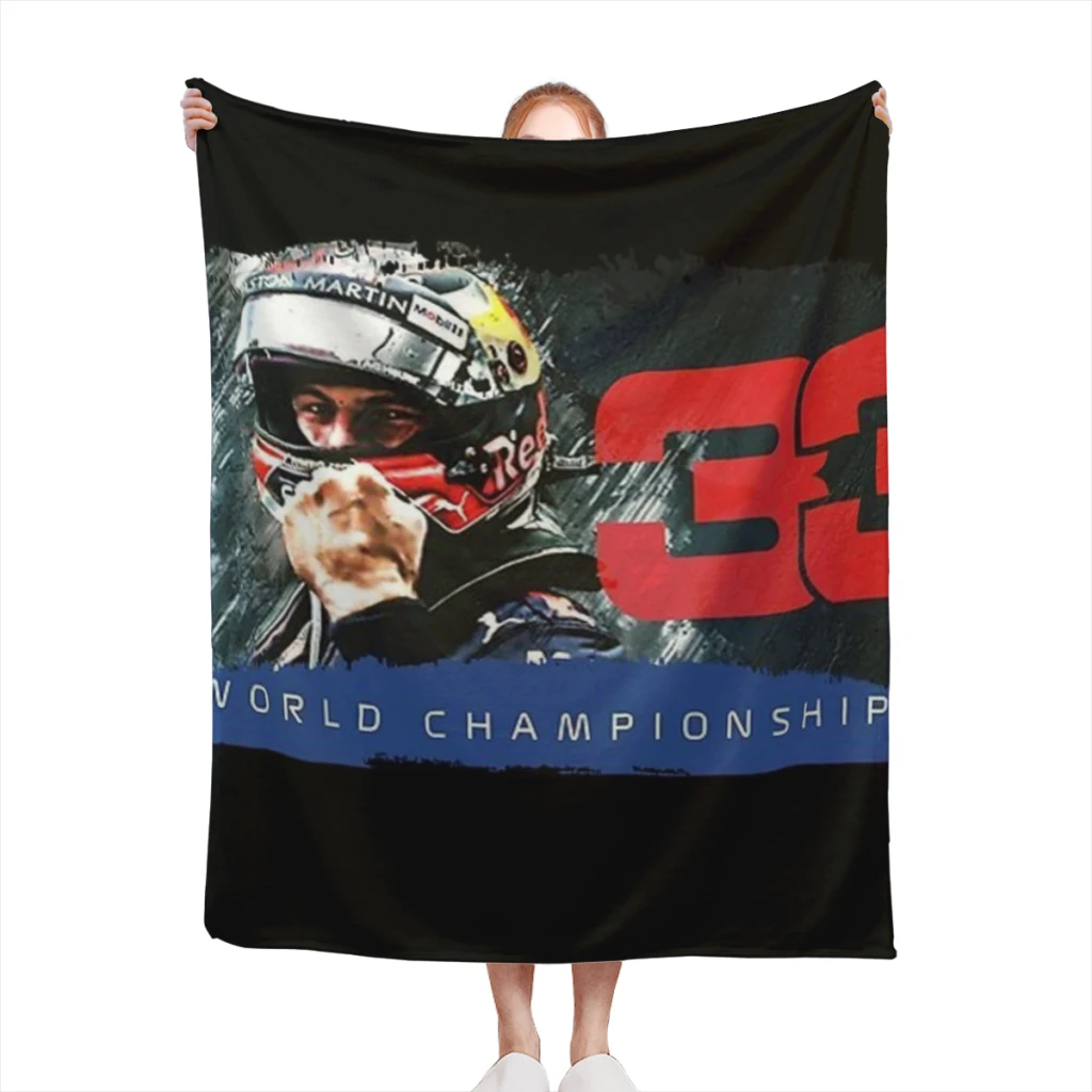 Max Verstappen F1 CHAMPION Comfortable Flanne Blanket Fluffy Soft Bedroom Decor Sofa Blankets Comforter Home and Decoration