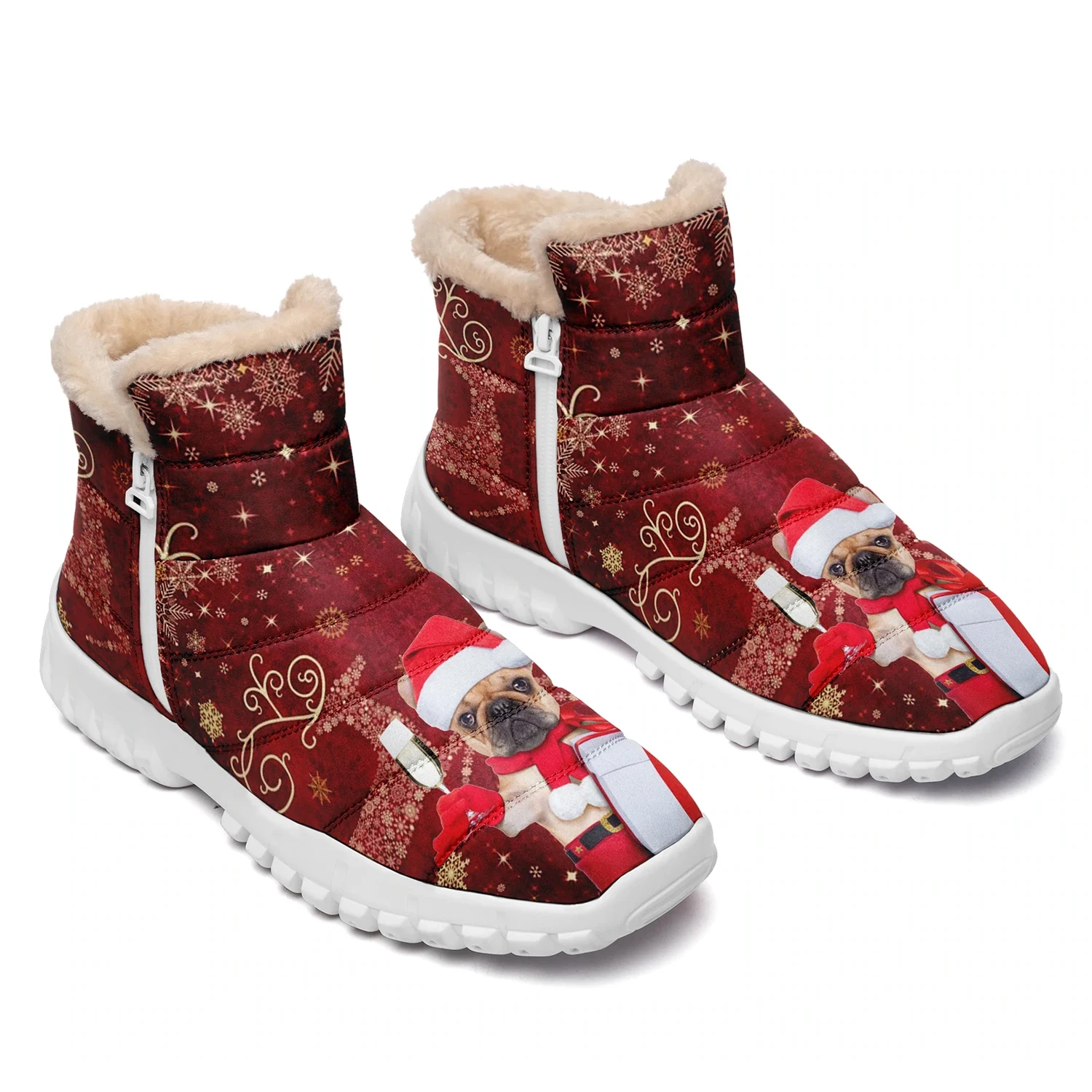 

Dropshipping Print On Demand Men Women Custom Print POD Boots Christmas Xmas design Snow Boots Free Shipping