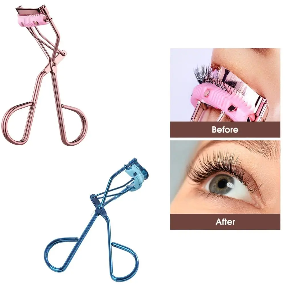 Comb Eyelash Curler Carbon Steel Material  Various Colors Adapt To The Eyes Portable Eyelash Curler Electroplated Makeup Tools