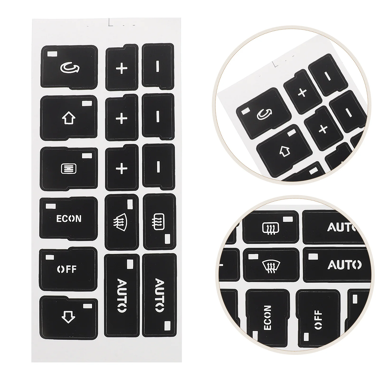 

2pcs Electrostatic Car Interior Stickers Scratch Resistant Dashboard Repair Decals for Automotive Trim Decoration Easy Stick