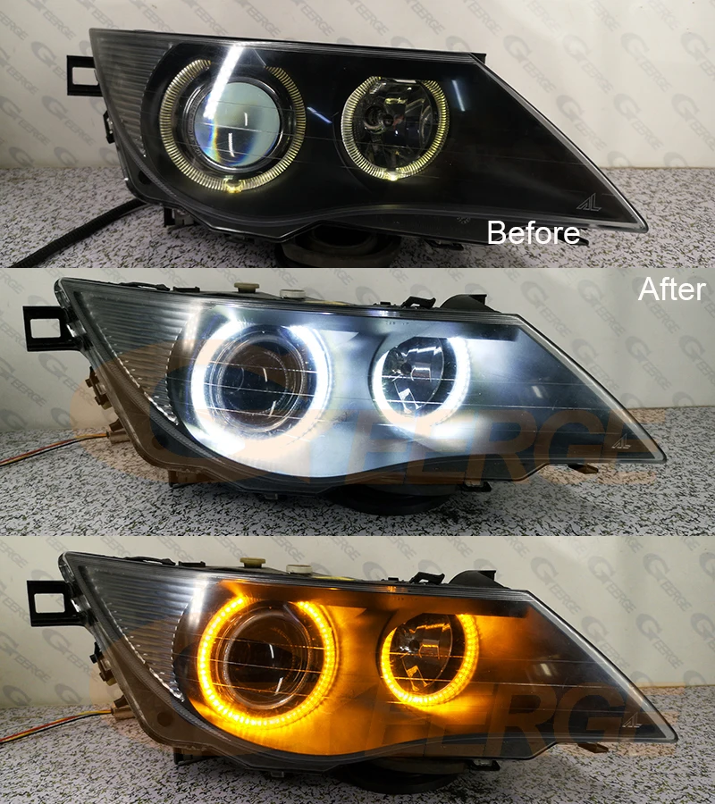 BMW E63 E64 Angel Eyes LED Day Light Kit White Amber