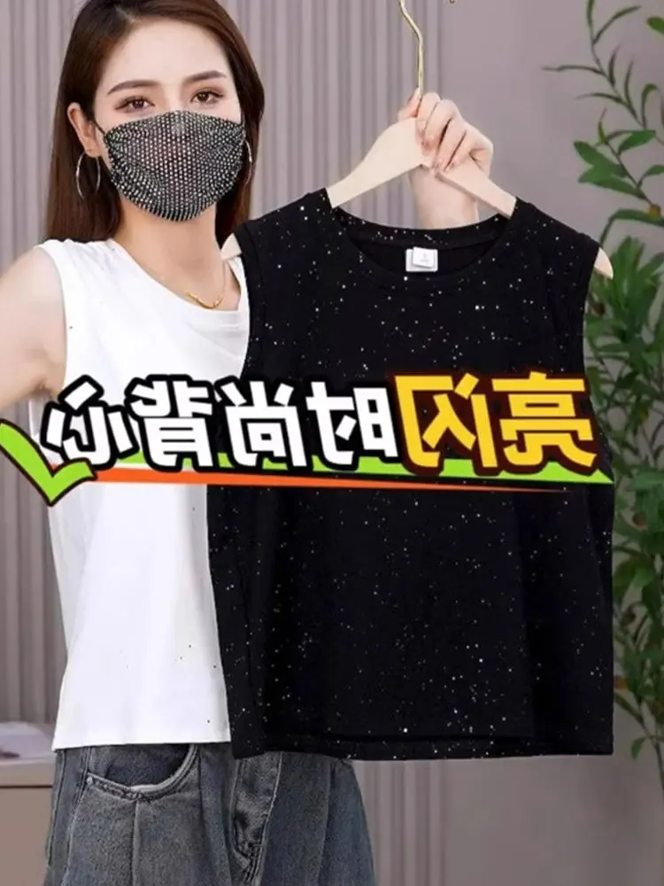 

Корейский Sle Loose Fit iny Svel Майка Внутренняя одежда Ele Layering Базовый слой для похудения irt Commute Faion