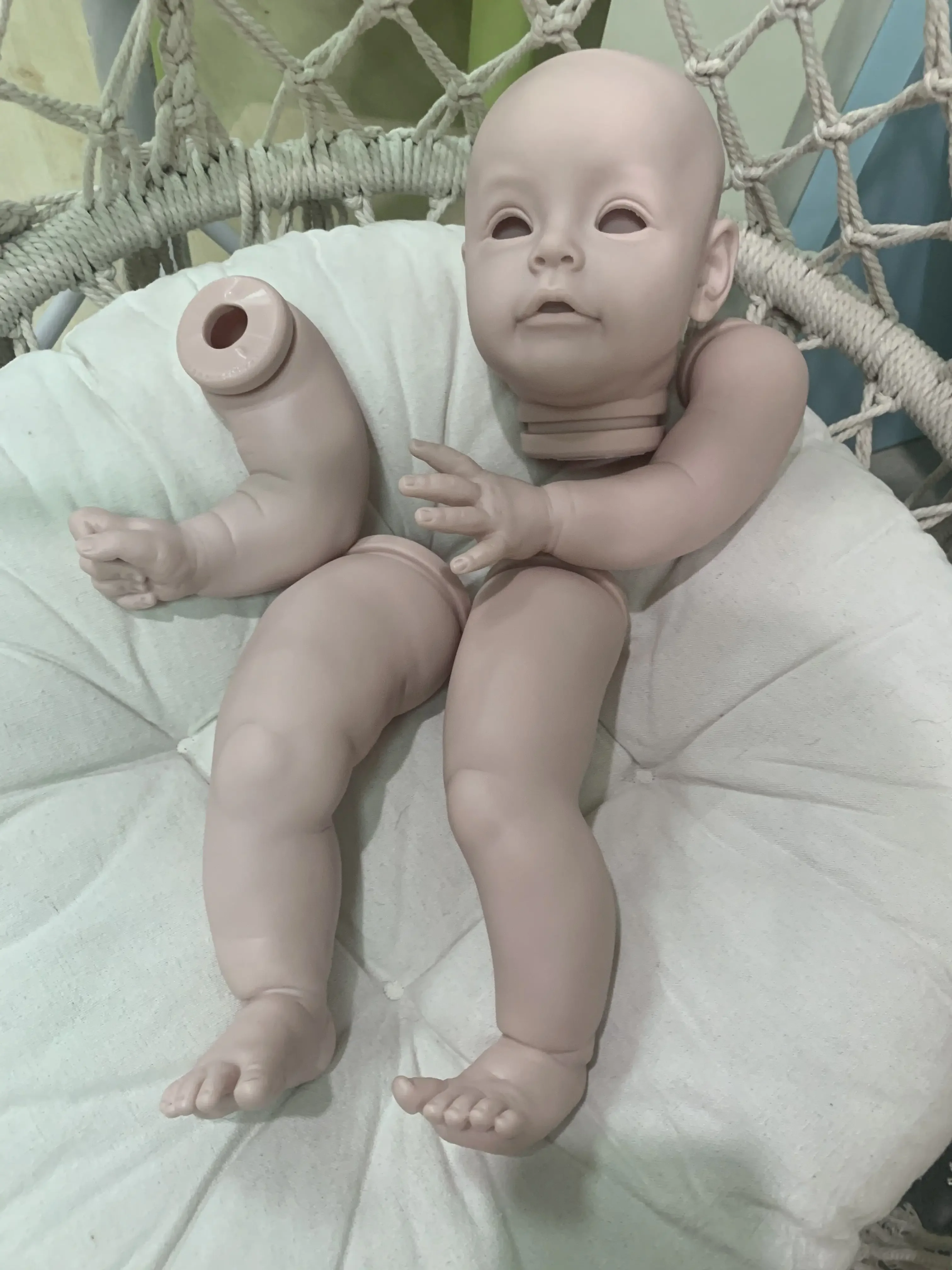 Kit de boneca reborn de 22 polegadas, poluplar sue-sue por natali blick, edição limitada, sem pintura, bonecas reborn para meninas