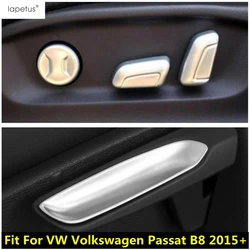 For VW Volkswagen Passat B8 2015 - 2022 Car Seat Adjust Button Switch Control Sequins Decoration Cover Trim Matte Accessories