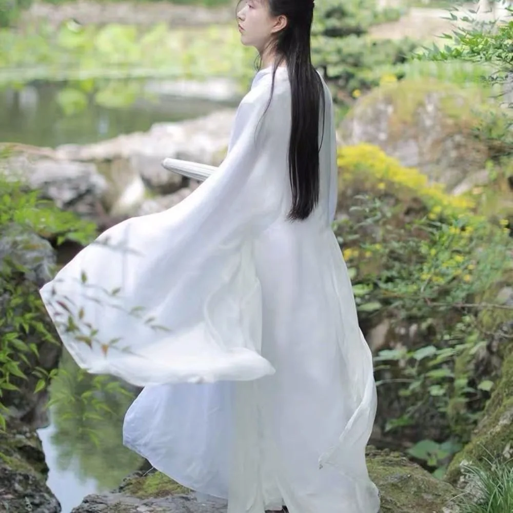 

‌ Наряд ханьфу ручной работы — древняя китайская одежда, элегантный реккун Цияо, исторический костюм, платье для фотосессии