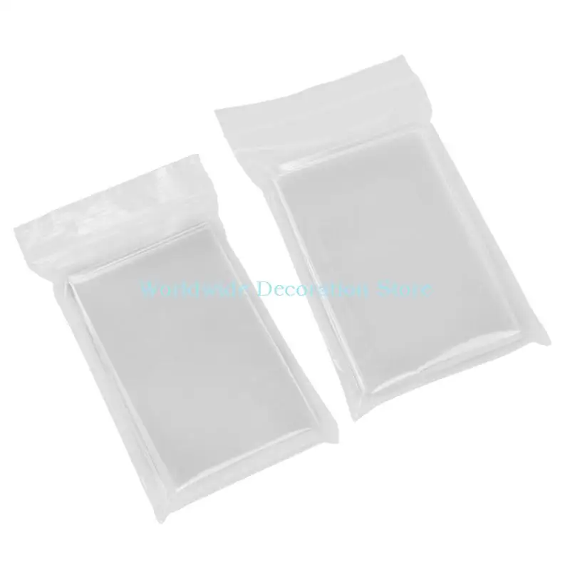 Q39b 50 stcs Transparante kaartfilm Clear Korea Mouwen Foto holografische beschermkaarten Holografische beschermerfilm