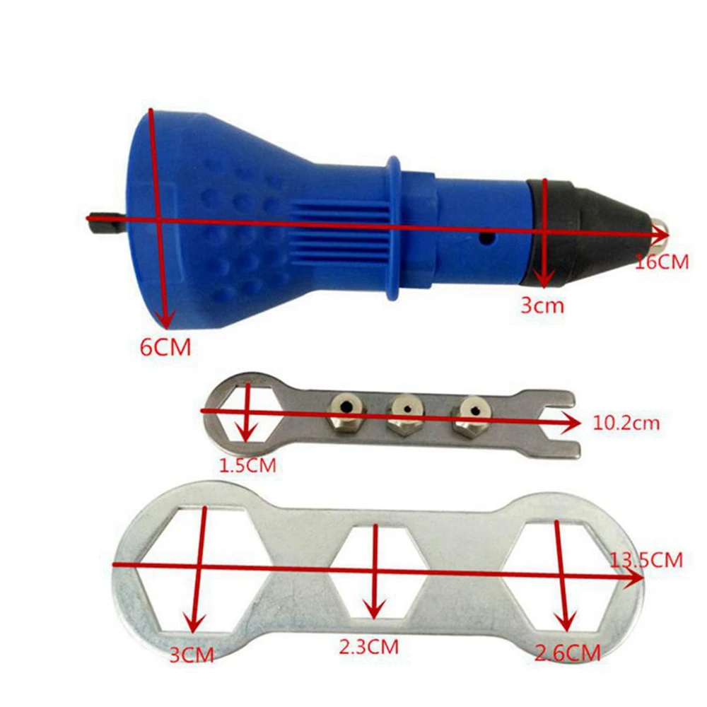 Imagem -06 - Ferramenta Elétrica sem Fio Rebitando Nut Gun Rebitando Adaptador de Broca Inserir Porca Acessórios para Ferramentas Elétricas