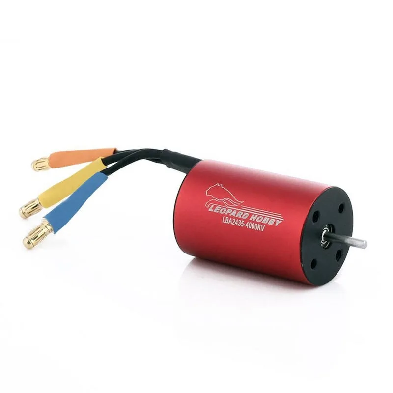 Leopard Hobby LBP2435 4500KV 5500KV Brushless Inrunner Motor 2.0mm 2.3mm Shaft Diameter 4-Pole for 1/16 1/18 RC Car Boat