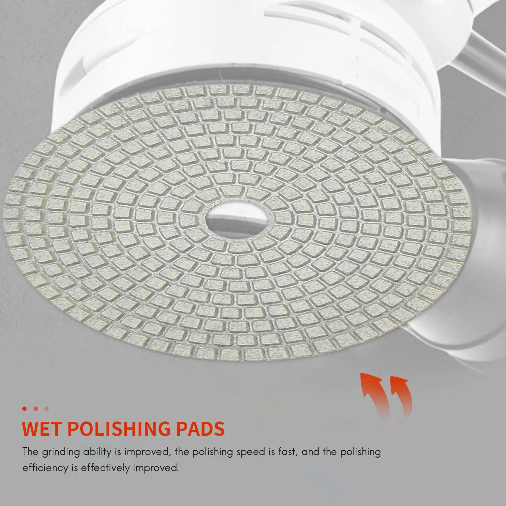 A64Z 9 Pz/set 5 Pollici Diamante Tampone di Lucidatura Set Granito Marmo Calcestruzzo Piastrelle di Pietra Bagnato Asciutto Per Granito Cemento Marmo Piastrelle di Pietra