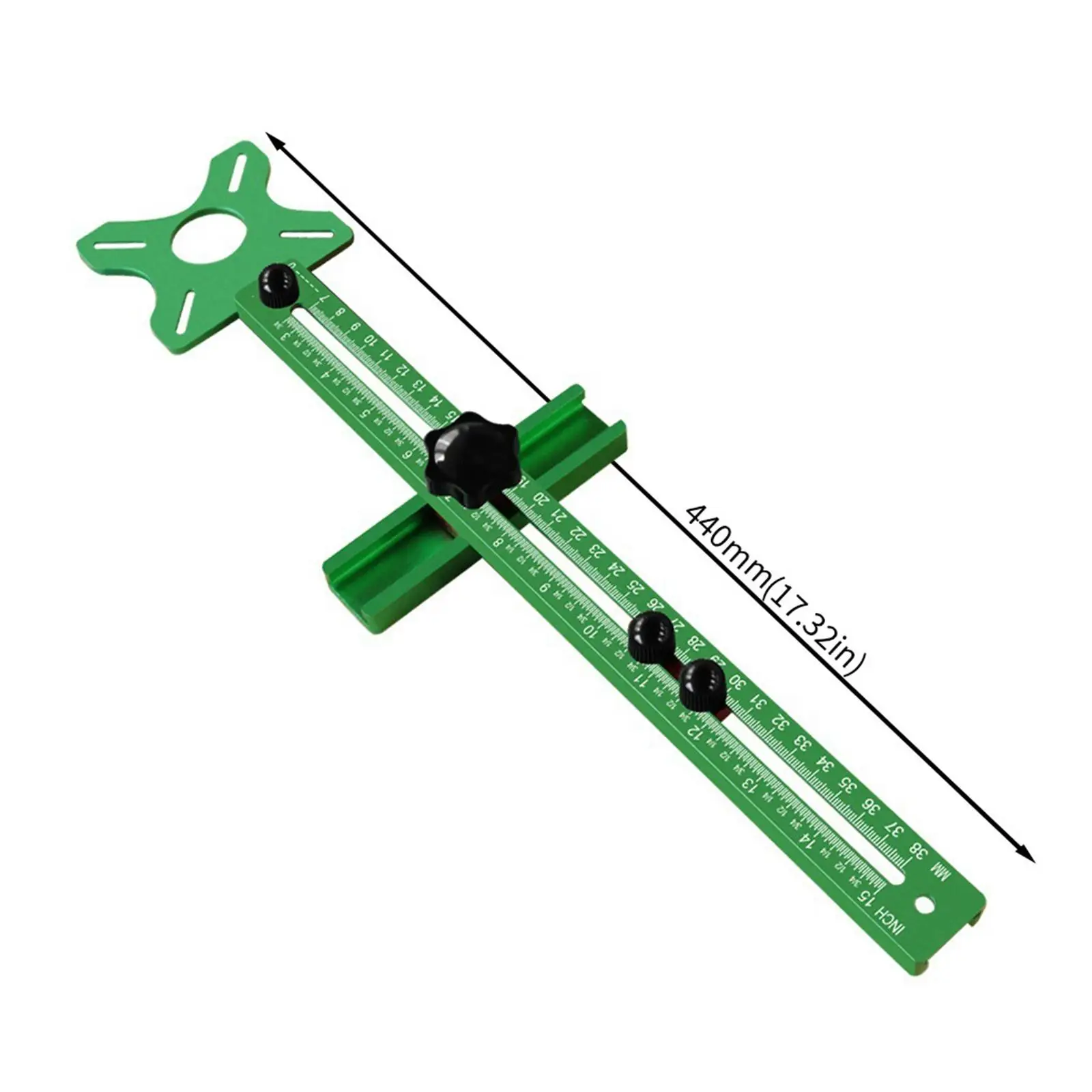 Router Milling Groove Bracket 44cm/17.32" Router Guide Adjustable Router Jig