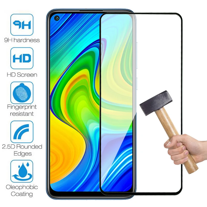 999D Full Protection Glass For Xiaomi Redmi Note 8 9 10 Pro Max 8T 9T 9S Screen Protector Redmi 8A 9A 9C 10A 10C Tempered Glass