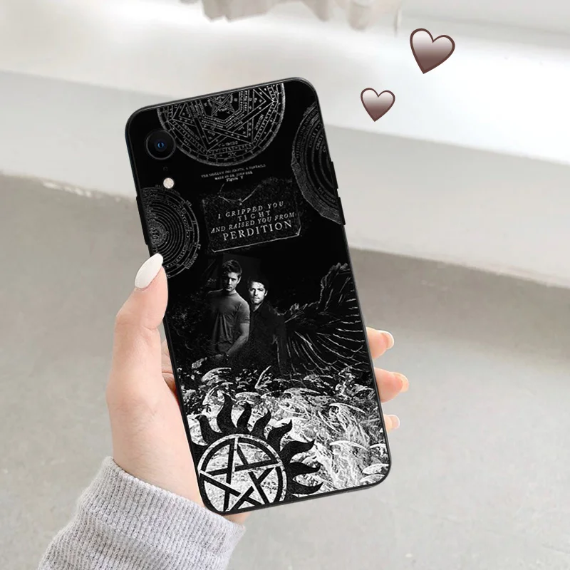 Phone Cases For iphone 15Pro XS Max 11 12 13 14 Pro 7 8 15 Plus Mini SE X XR Sam Supernatural Camera Protective Cover