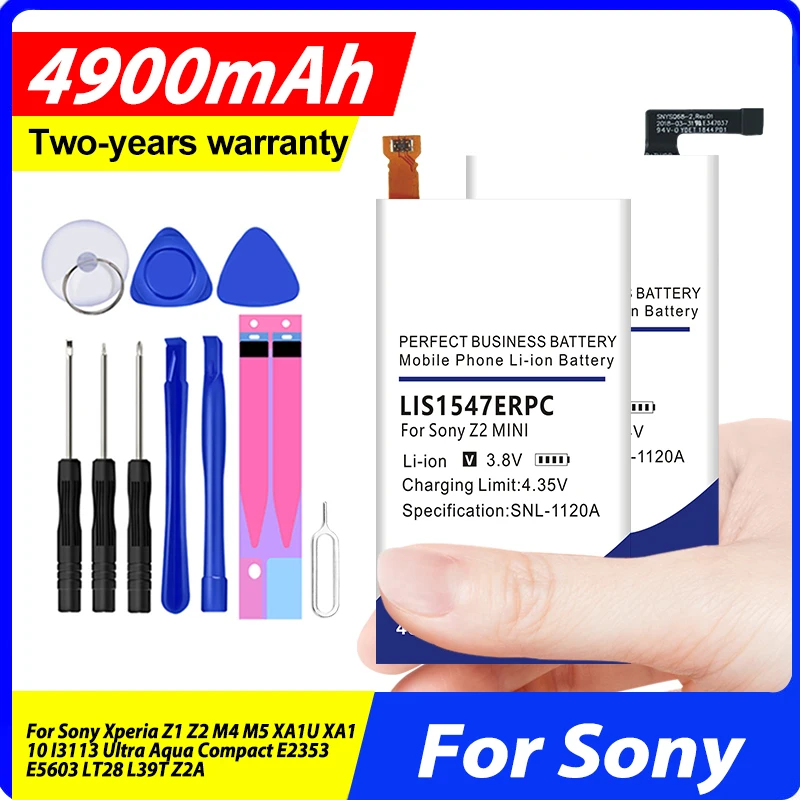 

SNYSQ68 LIP1641ERPC Новый аккумулятор для Sony Xperia Z1 Z2 M4 M5 XA1U XA1 10 I3113 Ultra Aqua Compact E2353 E5603 LT28 L39T Z2A