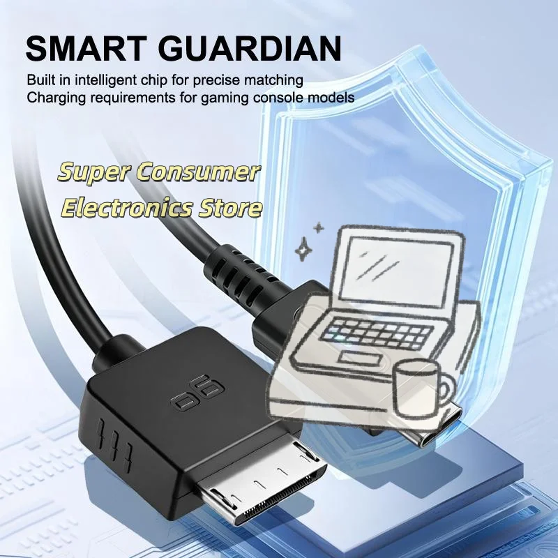 Multi-scenario USB Charging Data Cable for PSVITA 1000 1Pcs Fast Charging Data Sync Durable Cord for Home Travel Office Use