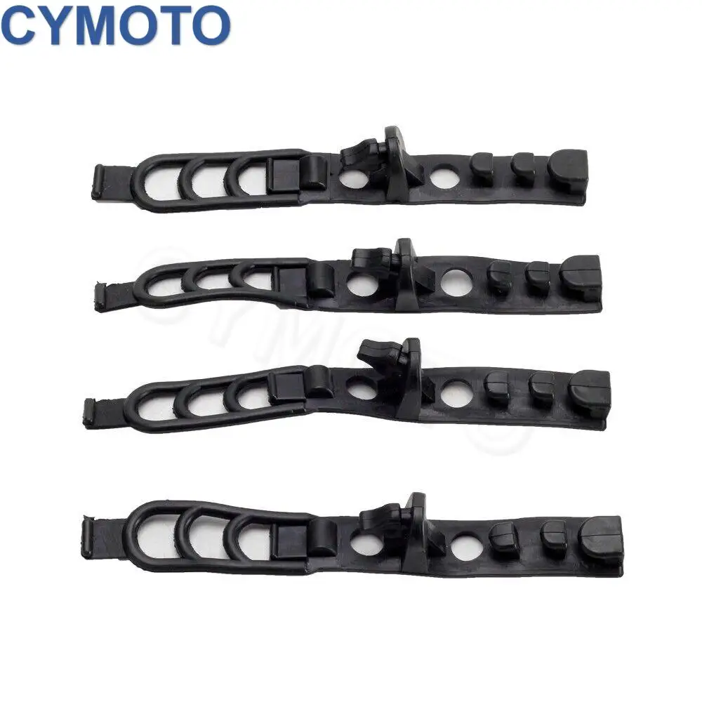 4 Buah Tali Karet Lampu Depan Sepeda Motor Off-Road untuk Sepeda Motor Trail Universal Semua Sepeda Motor Olahraga Ganda Motor Telanjang