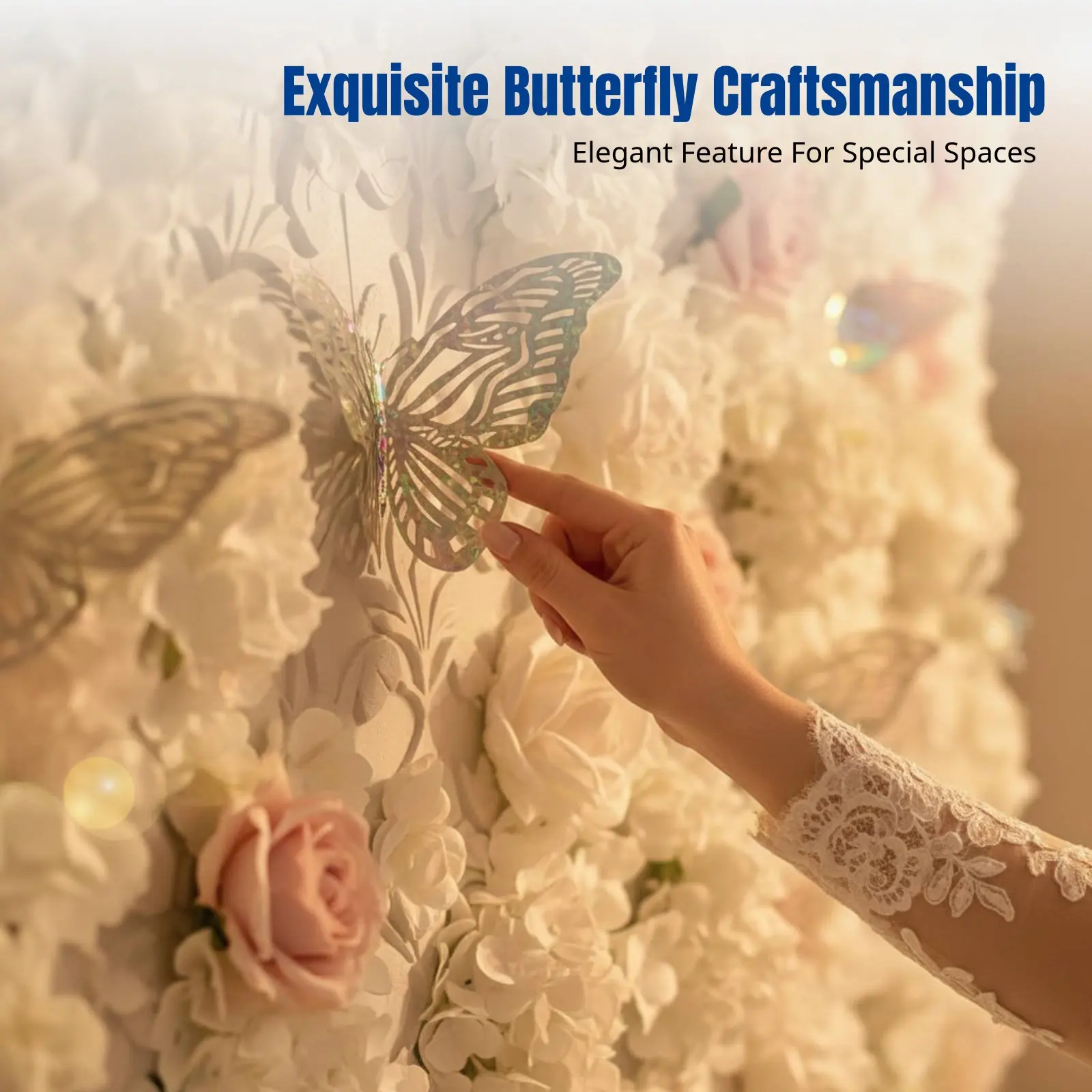 

Гигантский 3D-цветок из бумаги, имитация шелка, ручная работа, свадебное украшение, пасторальный дизайн, случайный цвет