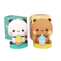 Cute Kawaii Bubu Dudu Panda Bear Figure Cartoon Bear Miniatures Collectible Animal Toy Ornamentcar pendant Birthday Gift