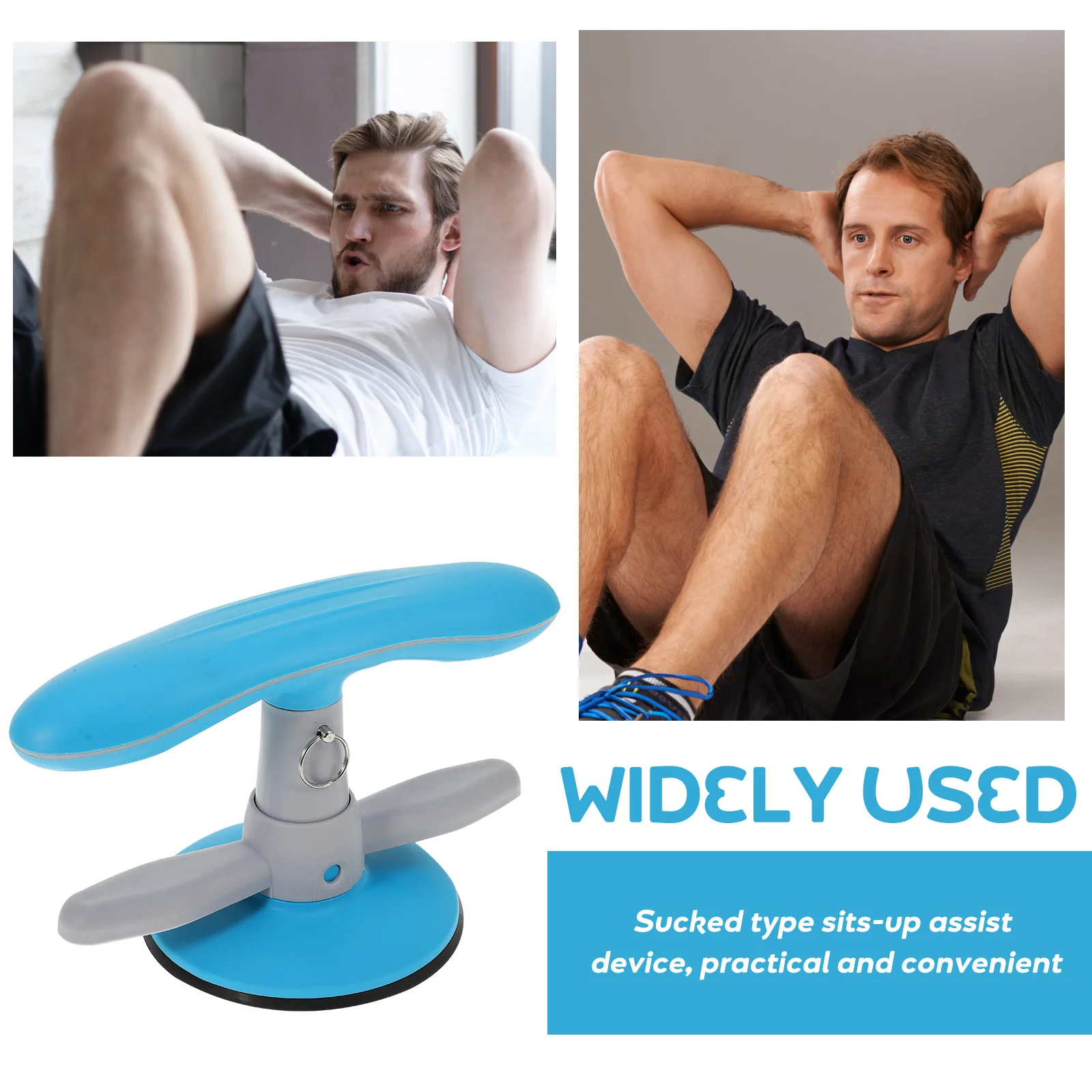 

Blue Sit-Up Assist Device Suction Type Abdominal Trainer For Fitness Core Strength Waist Belly Exercise Tool Leg Muscle