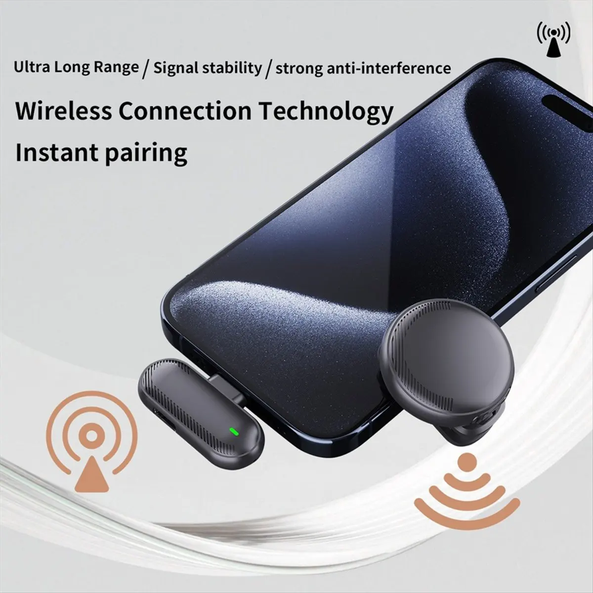 

Петличный микрофон с кнопкой, мини-легкий перезаряжаемый аккумулятор, длительный срок службы батареи, интеллектуальный мини-микрофон с шумоподавлением A