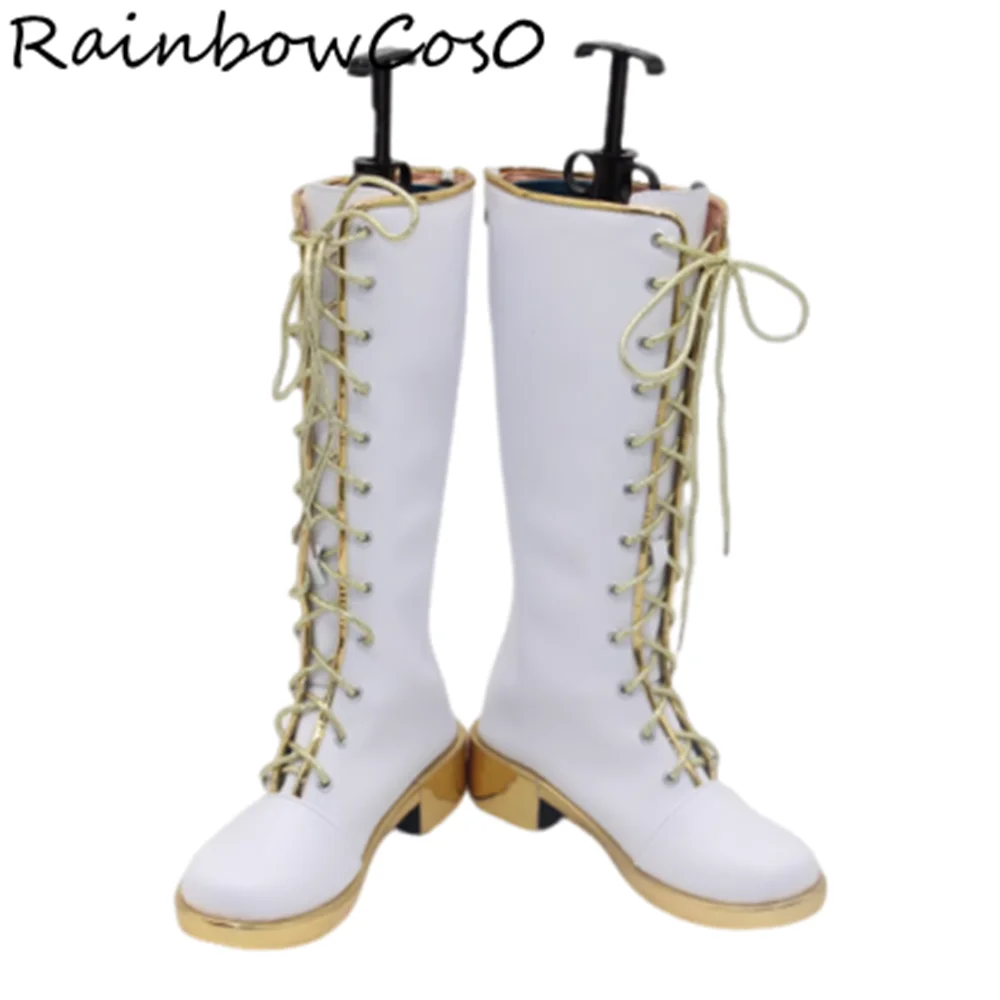 Women Girl Cosplay Shoes Boots Game Anime Party Halloween RainbowCos0 W5027
