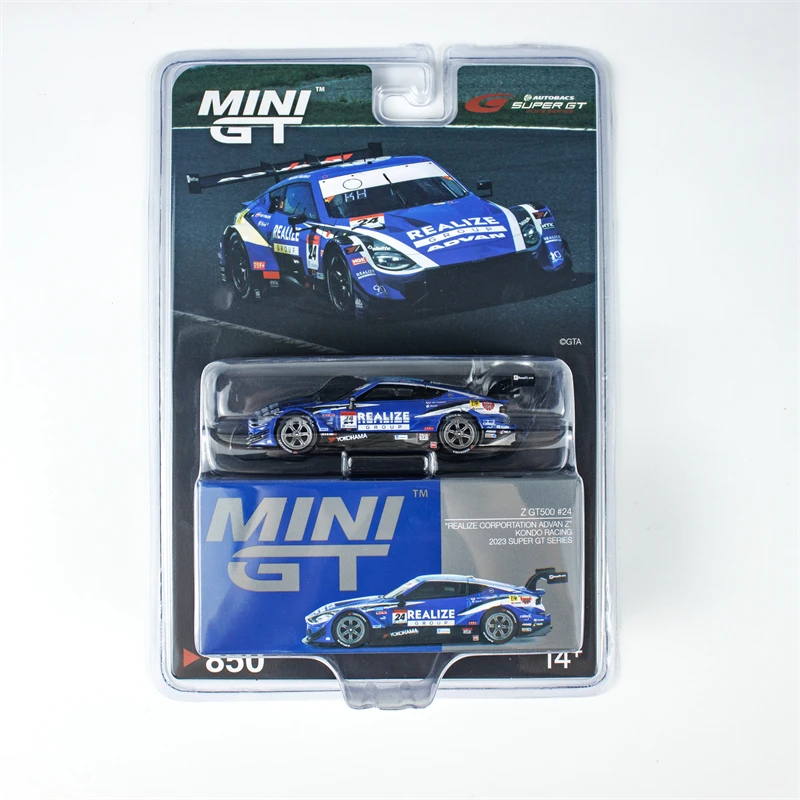 

MINI GT 1:64 Z GT500 #24 REALIZE CORPORTATION ADVAN Z Blue Diecast Model Car