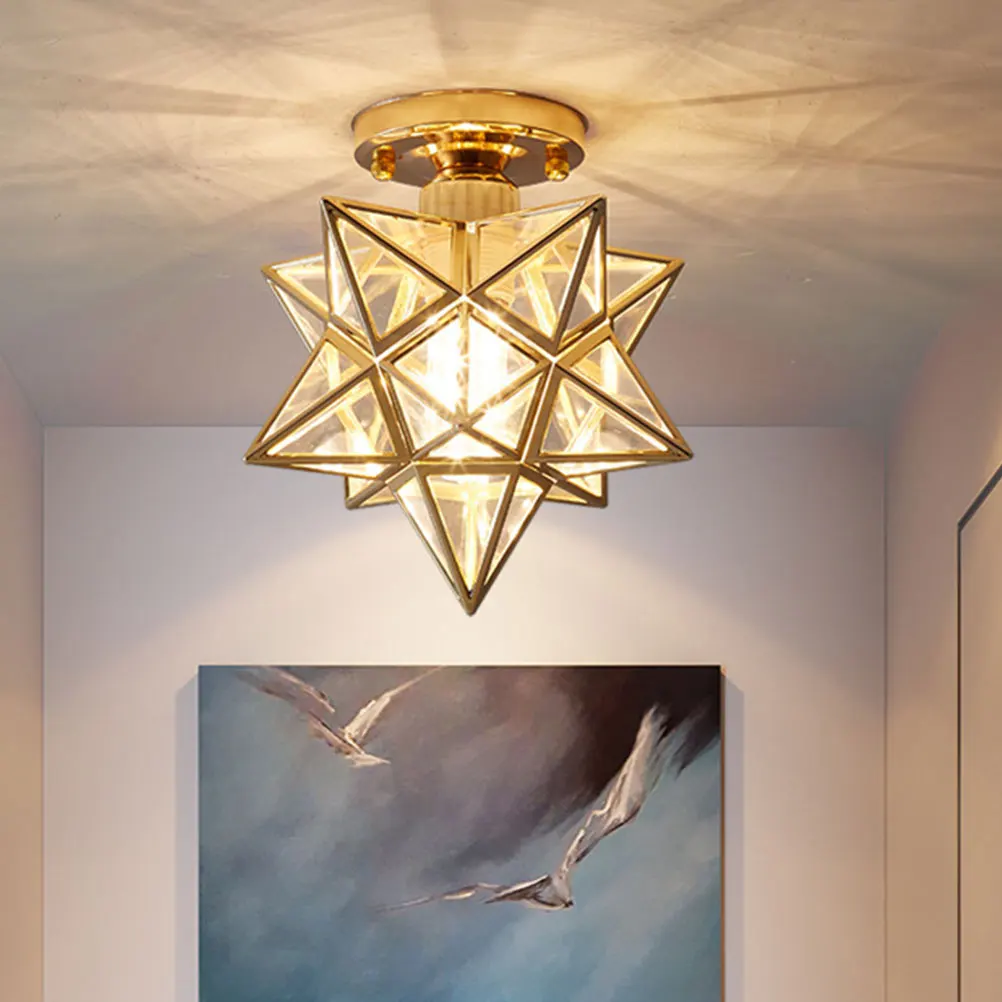 

Modern Kitchen Ceiling Light Hanging Lamp Stair Bedroom Durable Iron Acrylic Pendant Light Decor Living Room Hallway Laundry