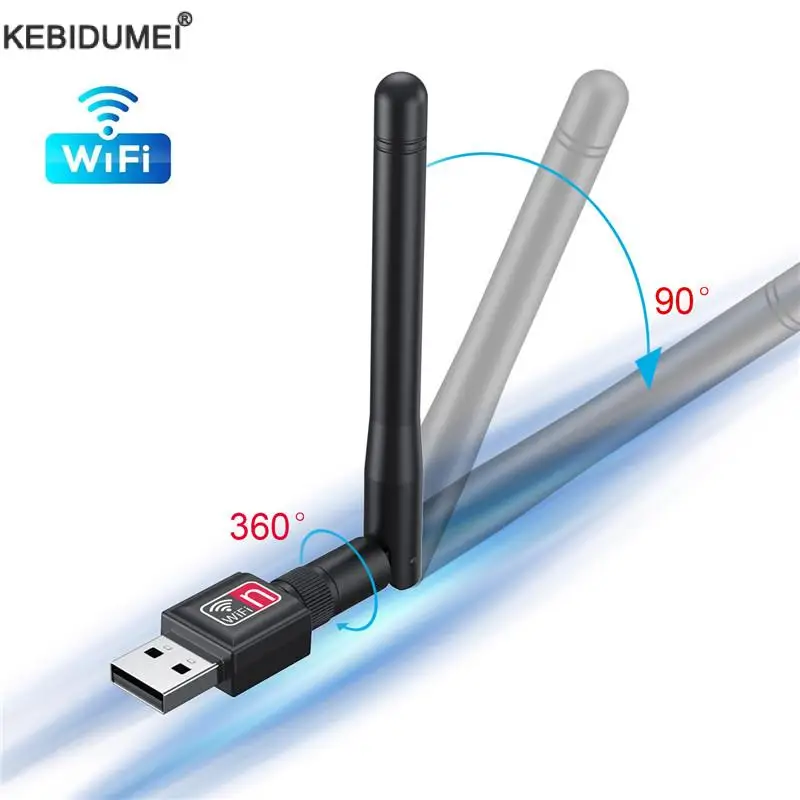 150Mbps Wireless Network Card Mini USB WiFi Adapter LAN Wi-Fi Receiver Dongle Antenna 802.11 b/g/n for PC laptop Windows