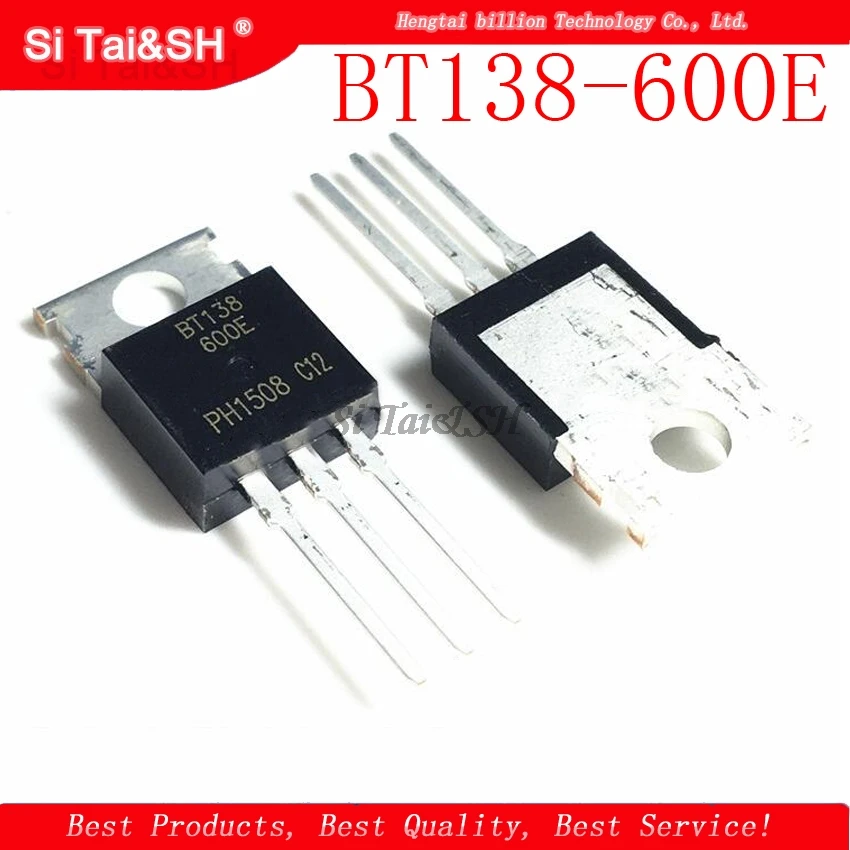 10PCS BT138-600E TO220 BT138-600 TO-220 BT138 138-600E new and original IC