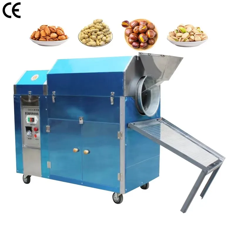 Nut Roasting Machine for Peanuts Sunflower Sesame Seeds Nuts/Corn-for Roasting Spices Automatic Roaster Machine
