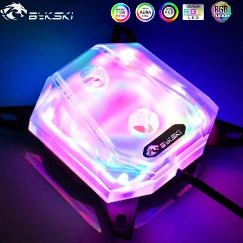 Bykski CPU-XPR-B-I-V2,CPU Water Block 1700 For Intel LGA 1200/115X/20XX CPU Cooled Radiator RGB SYNC