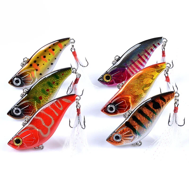 Rattling And VIB For Winter Fishing Lure 2024 Vibration Fishing Tackle 58mm 13.5g Lipless Crankbait Wobblers For Pike Baits 1PCS