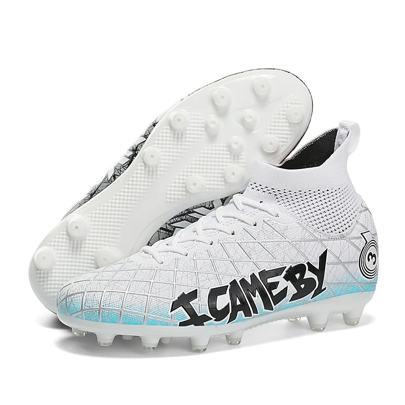 Men Professional Football Boots Non-Slip TF/FG Boys Sneakers Match Soccer Shoes Ankle Comfortable Sports Shoes Unisex