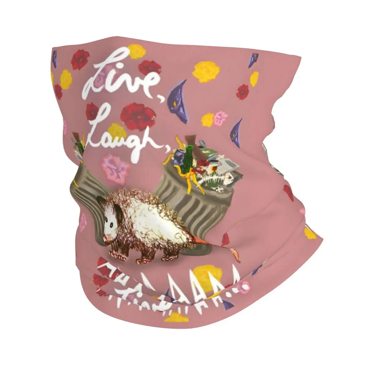 Live Laugh Thin Bandana Neck Gaiter Wrap Scarf Headband Neck Cover