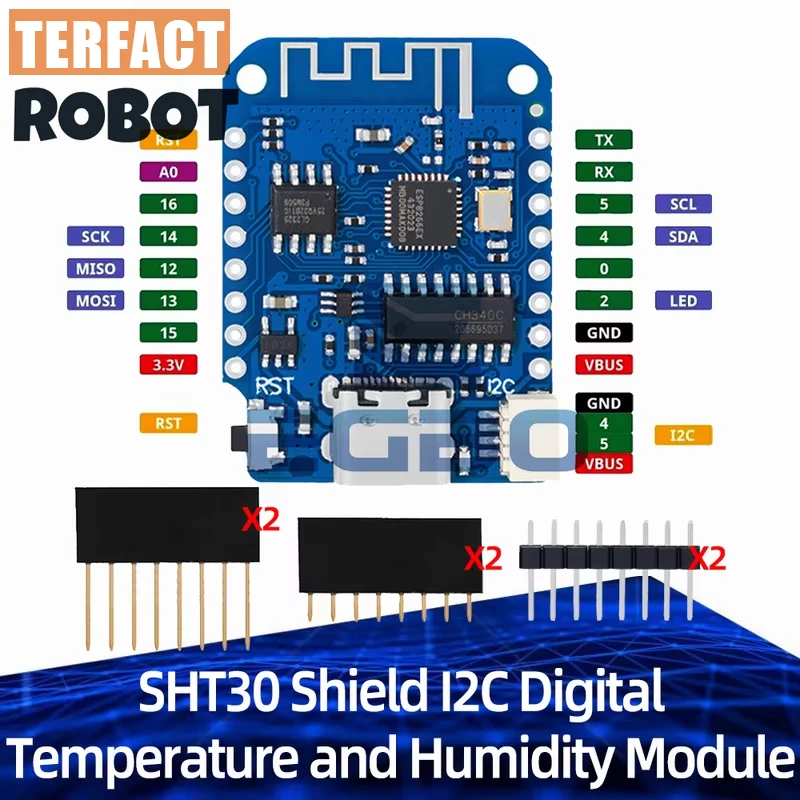 for WEMOS D1 Mini V4.0.0 TYPE-C USB WIFI Internet of Things Board based ESP8266 4MB MicroPython Nodemcu for Arduino Compatible