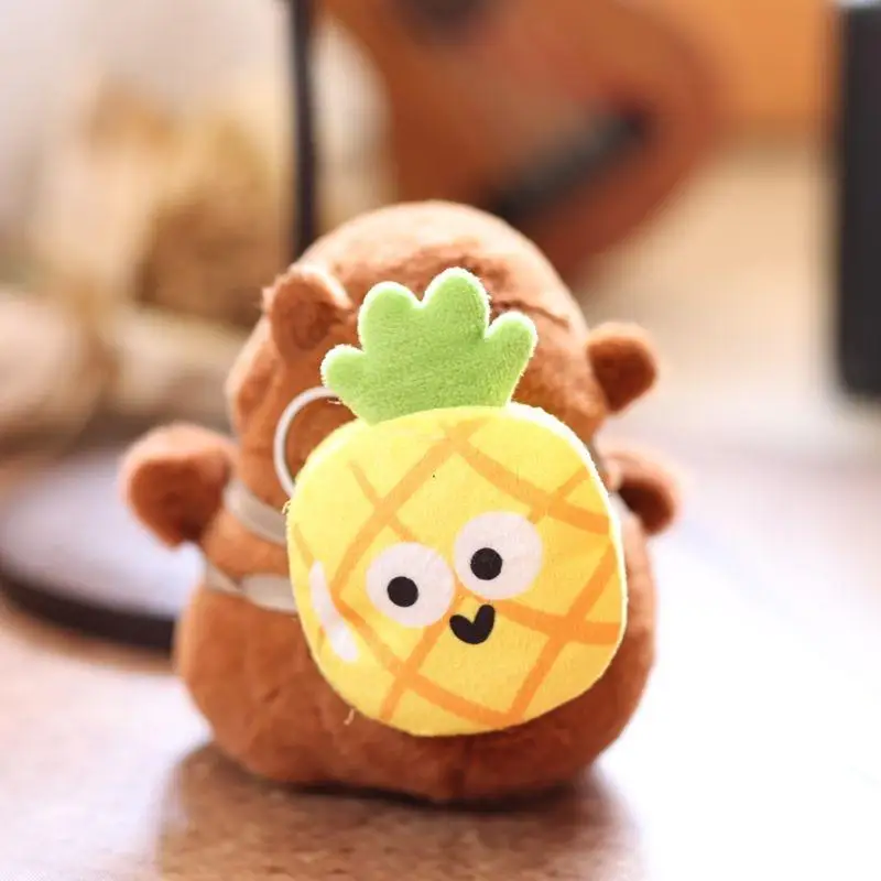 

Cute Fruits Capybara Plush Keychain Cartoon Stuffed Animal Doll Keyring Bag Pendant Backpack Hanging Decoration Kids Gifts