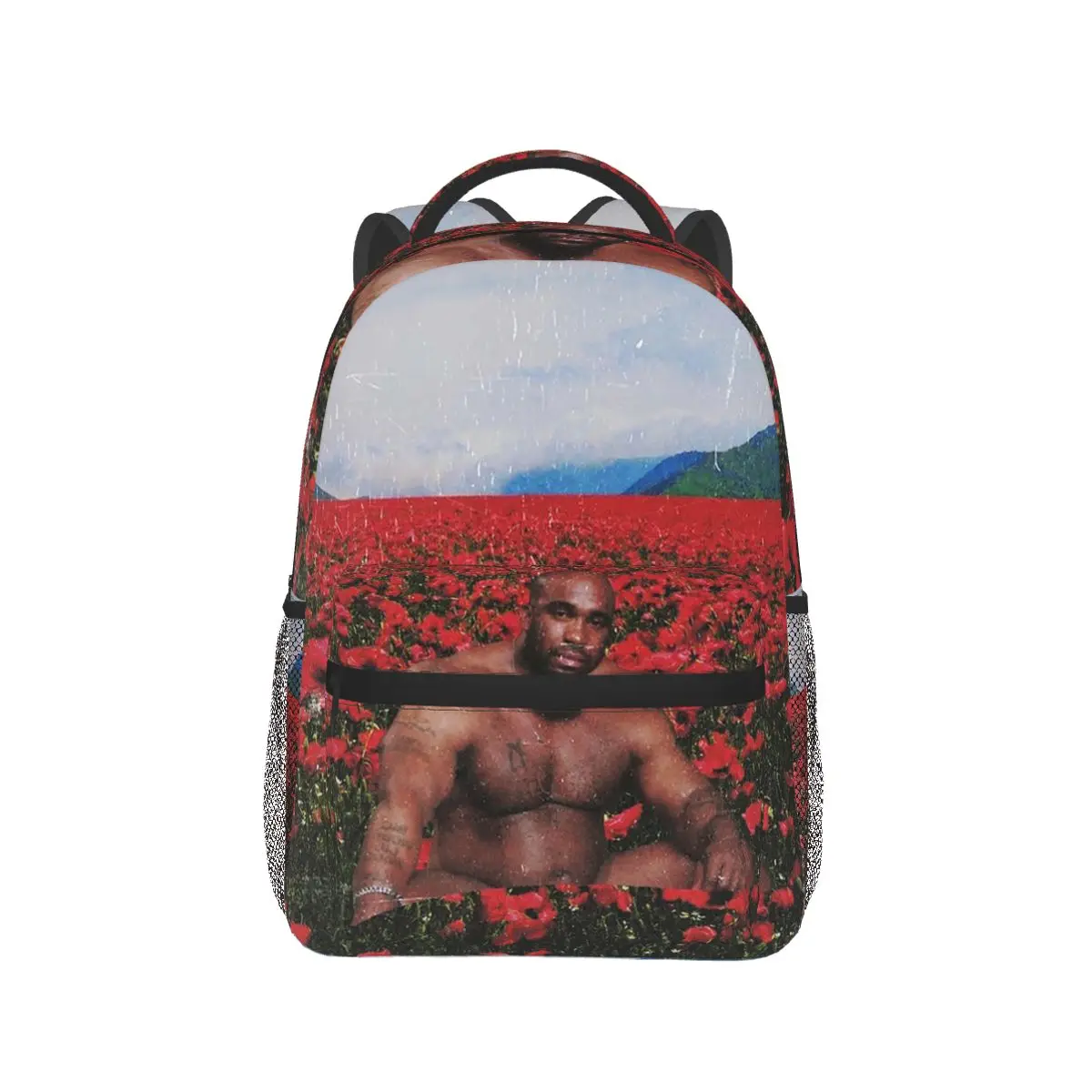 Barry Wood On A Flower Field Backpacks Boys Girls Bookbag Children School Bags Cartoon Kids Rucksack Shoulder Bag Large Capacity