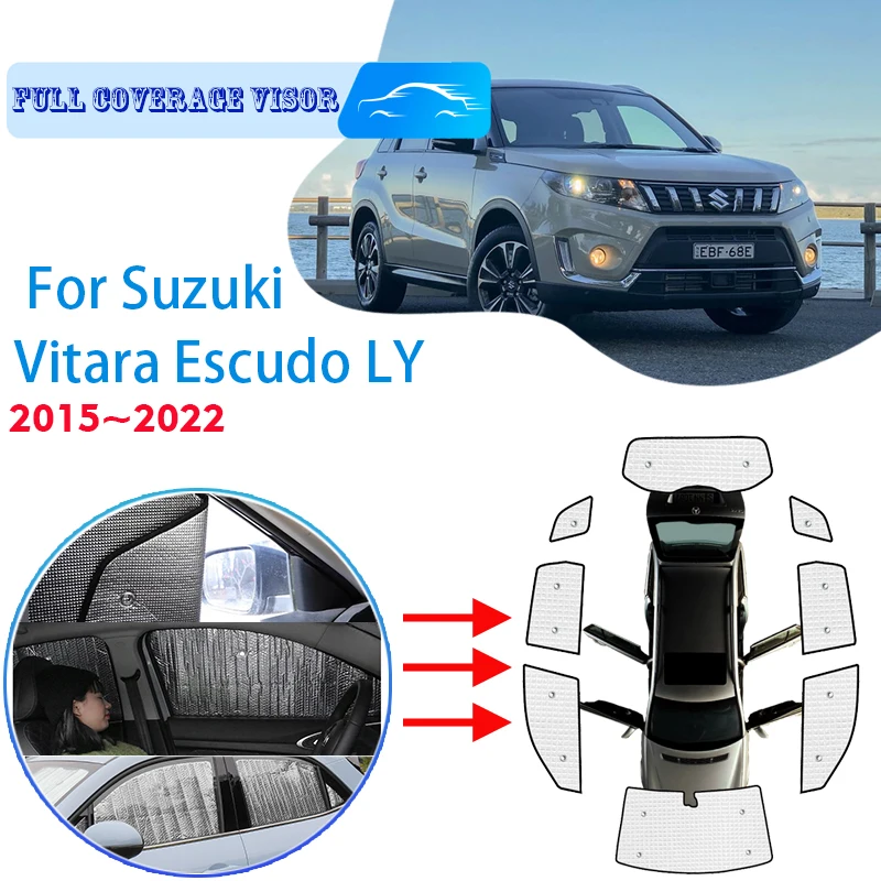 

For Suzuki Vitara Escudo LY 2015~2022 2016 Car Window Windshield Sunshade Front UV Protect Reflector Sun Shade Auto Sun Visor