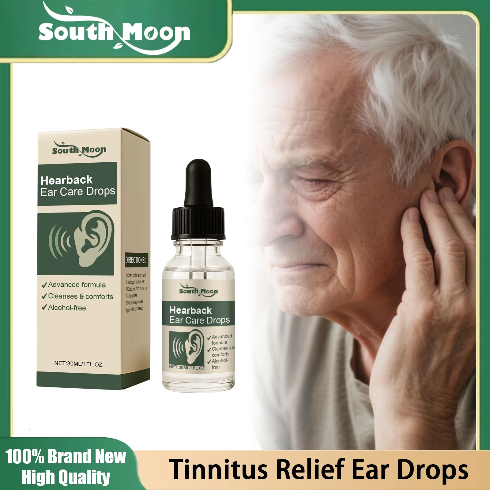 

Anti Ear Ringing Relief Drops Relieve Ear Pain Inflammation Prevent Infection Reduce Tinnitus Ringing Sound Treatment Solution