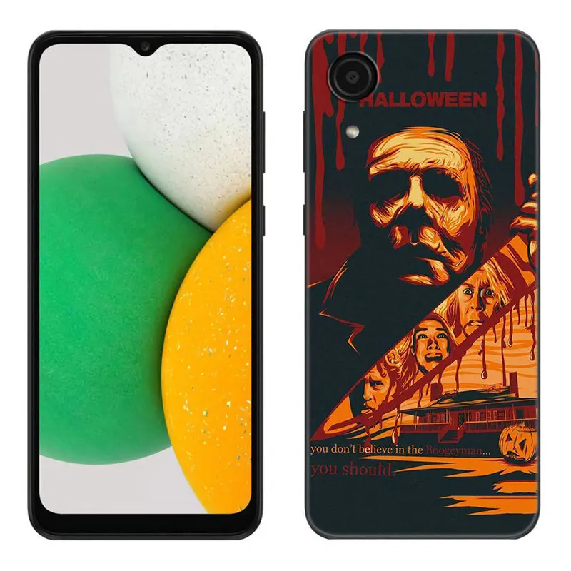 Horror Film Halloween Zwart Telefoonhoesje Voor Samsung Galaxy A01 A03 Core A04 E A02 A05 A10 A20 A21 A30 A50 S A6 A8 Plus A7 2018