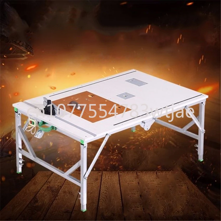 

Multifunctional Woodworking Workbench Small Saw Table Portable Folding Saw Table Decoration DIY Folding Workbench (80*120cm)