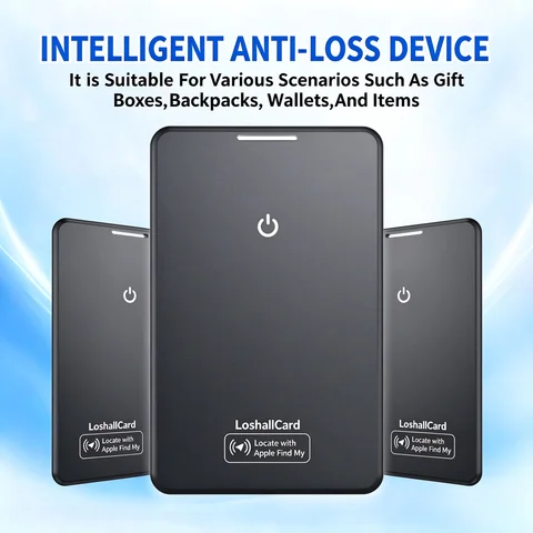 Slim Card Tracker, Works with Apple Find My, Waterproof Bluetooth Locator for Wallet, Luggage