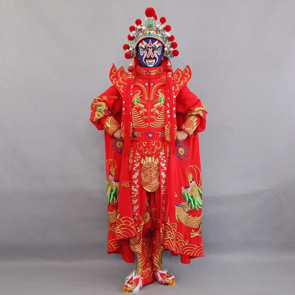 

Sichuan Opera face-changing clothing full set of 12 face masks, traditional craft embroidery
