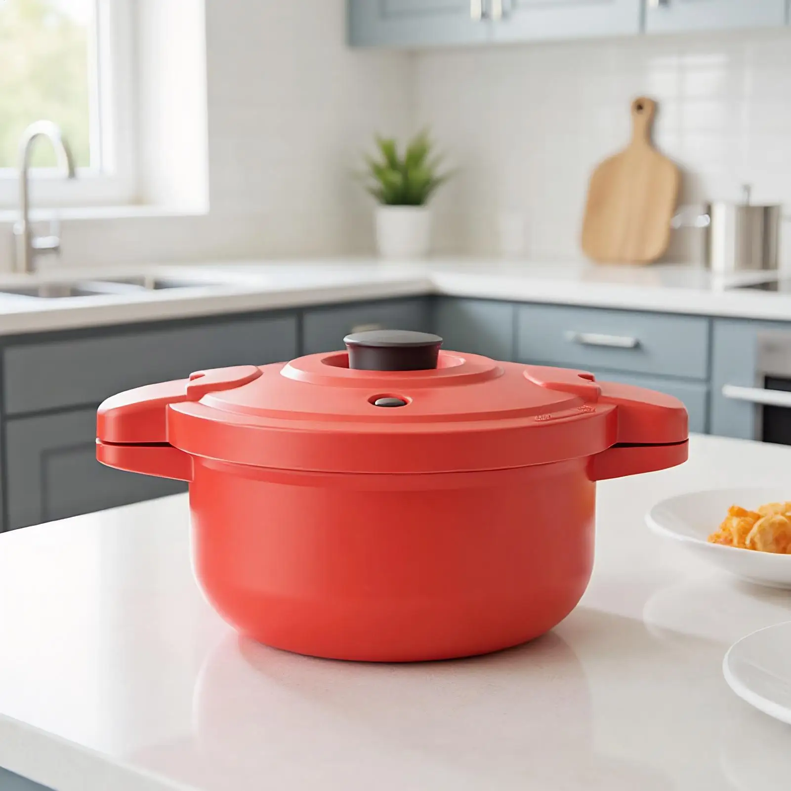 

Microwave Pot Microwave Vegetable Steamer Pot 2.3L Multifunctional Cooking Tool Quick Cooker For Cooking Dinner Breakfast Travel