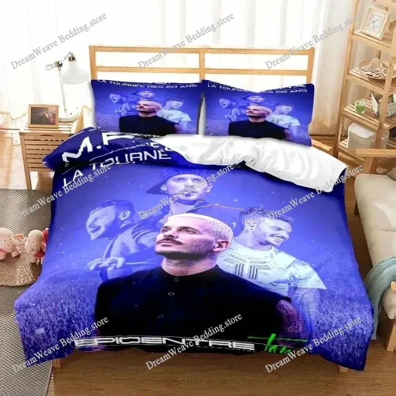 

3D Print Matt M. Pokora Bedding Set Double Twin King Duvet Cover Comforter Pillowcase Boys Girls Adults Bedroom Luxury Gift