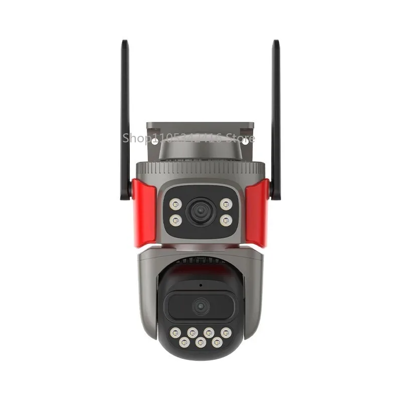 Full Color Dual-Lens Fire Recognition Network Camera 2MP HD Real-Time Alarm IP Security Camera for Indoor Outdoor Use