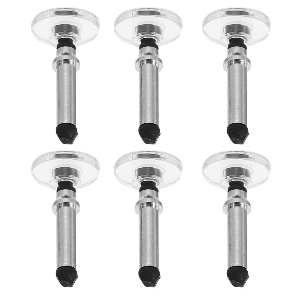 

6 Pcs Touch Stylus Disc Replacement Pencil Tips for Multifunction Caps Touchscreen Silica Gel Multi-functional Nibs Tablet