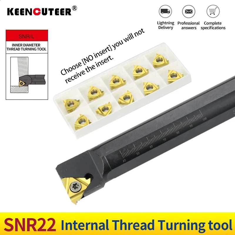 SNR0020R22 SNR0025S22 CNC internal thread turning tool bar with 22IR internal thread blade CNC tool