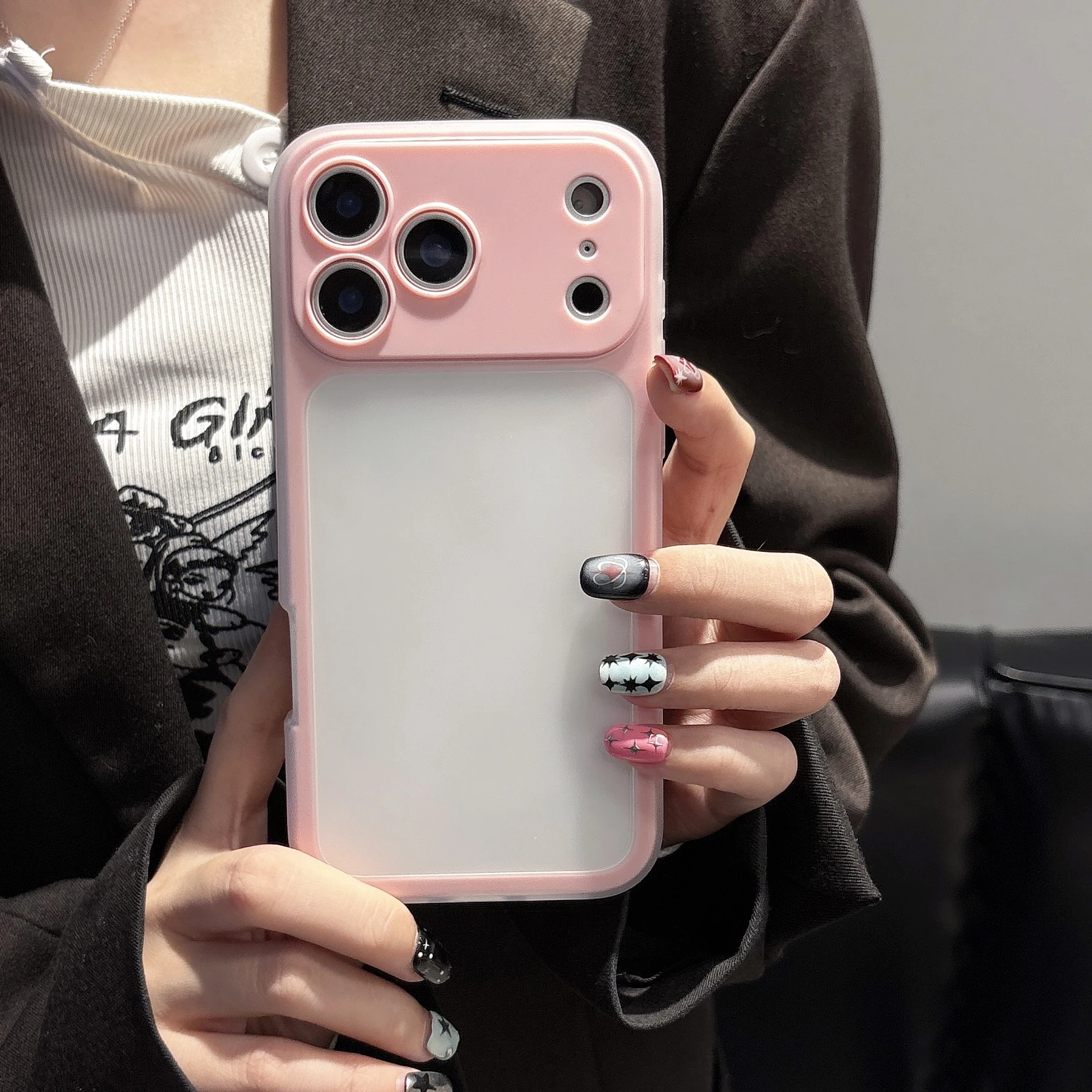 

Двухцветный чехол «два в одном» для ощущения кожи для iPhone 17 Air 16 Pro Max Plus 15 14 13, матовый мягкий противоударный чехол-бампер